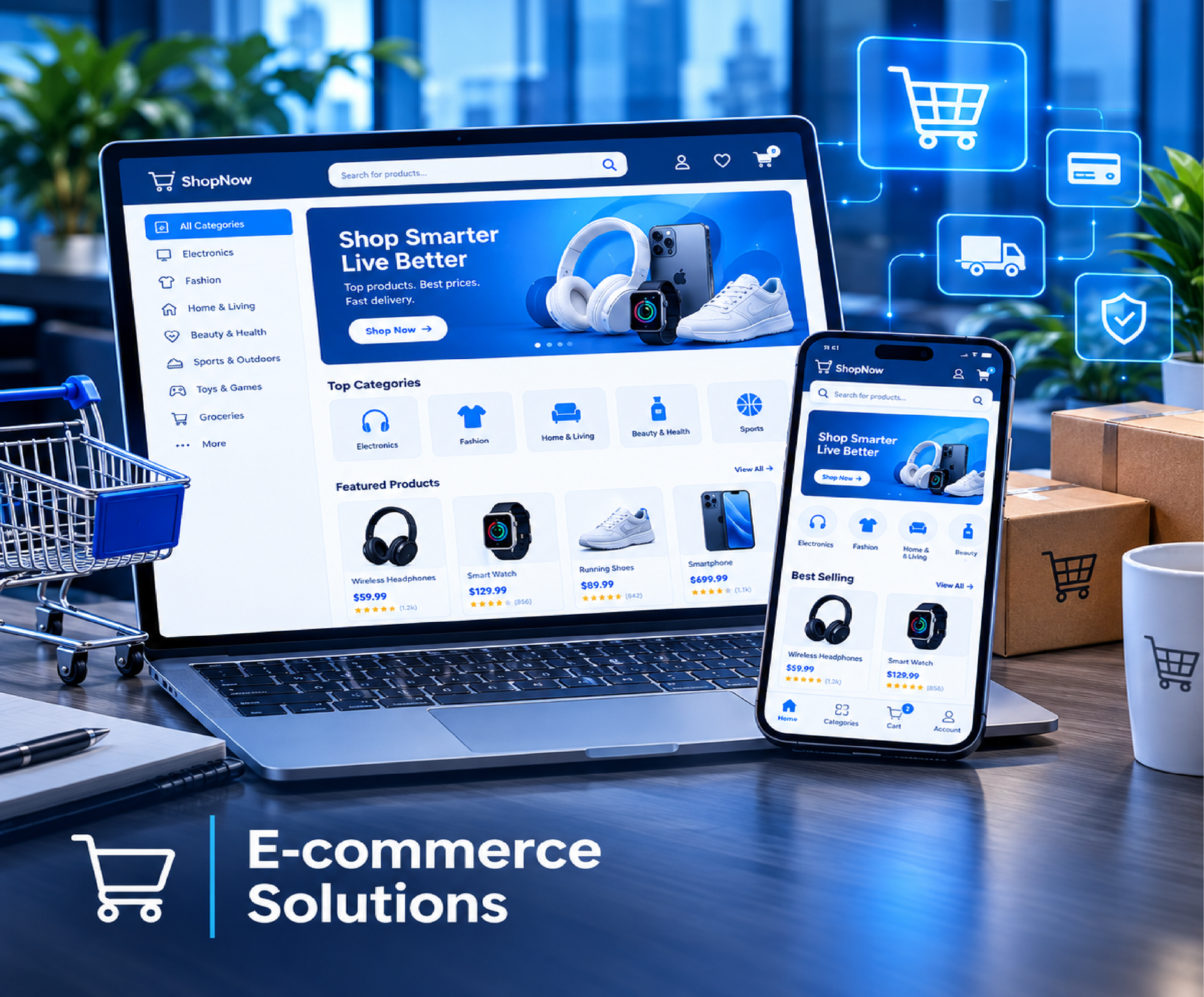 E-commerce solutions service